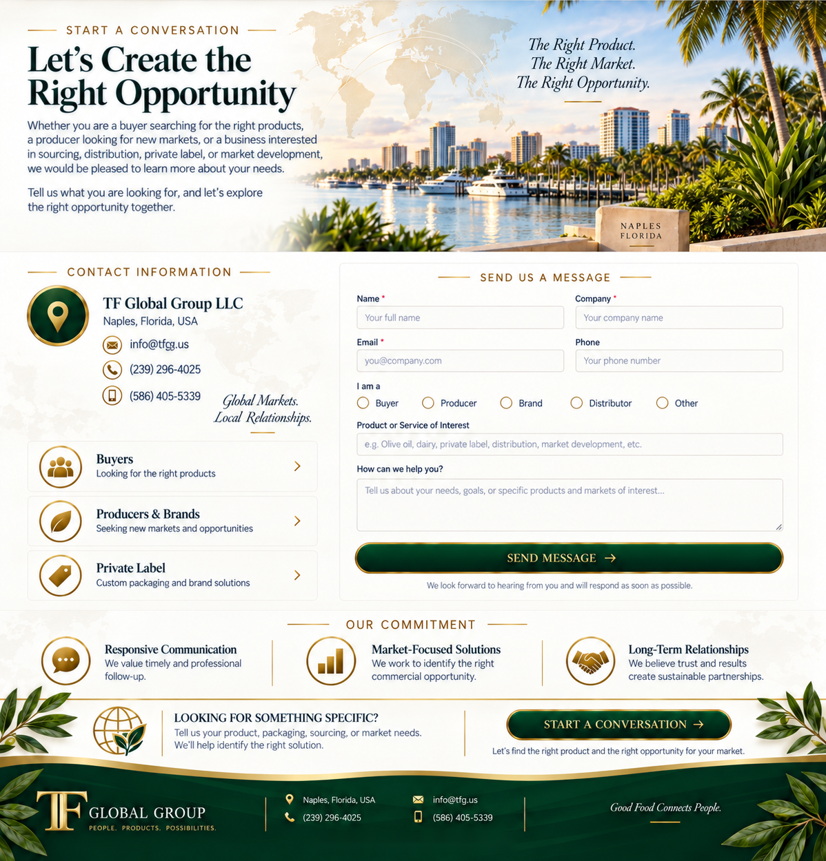Contact — TF Global Group