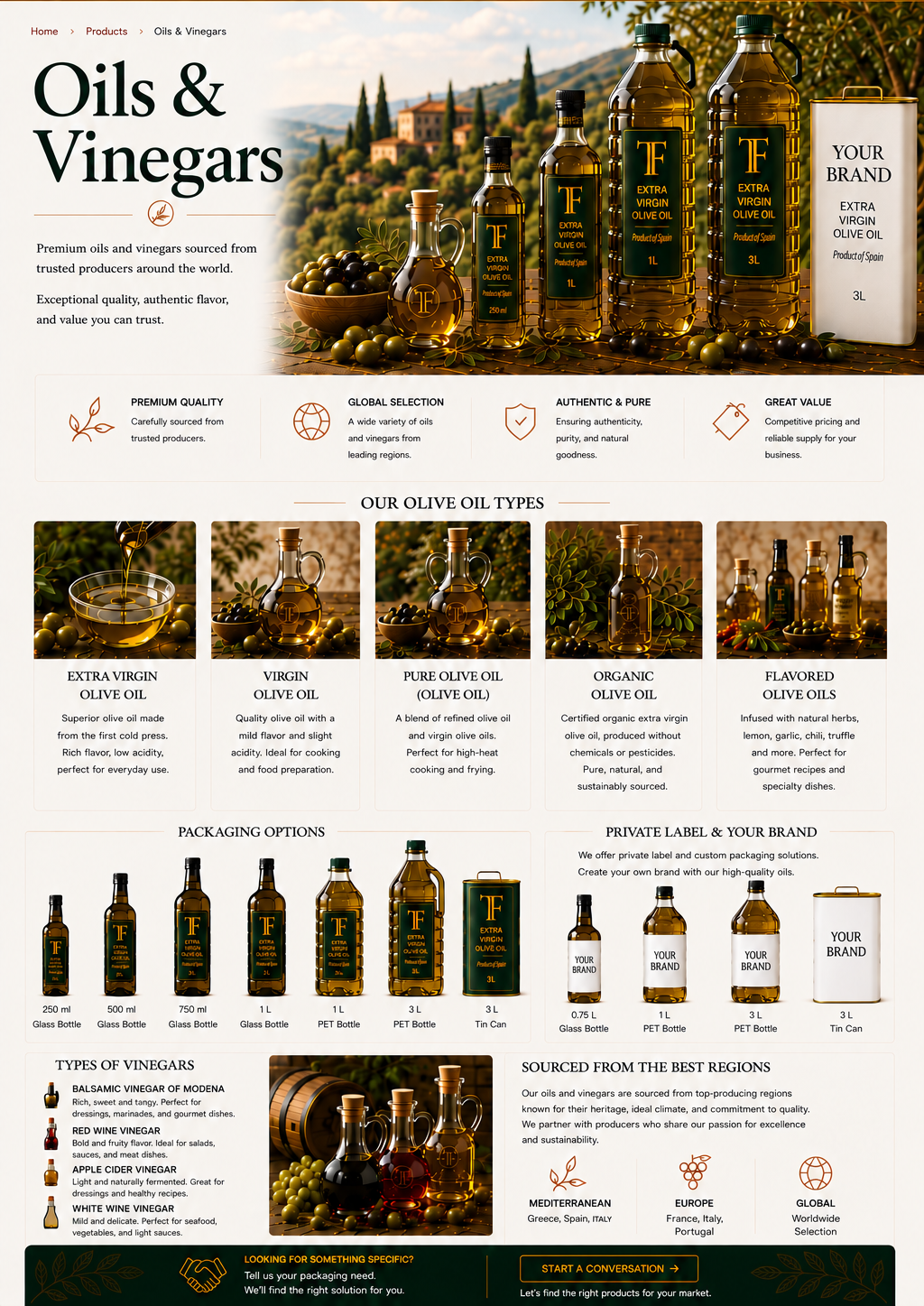 Oils & Vinegars — TF Global Group